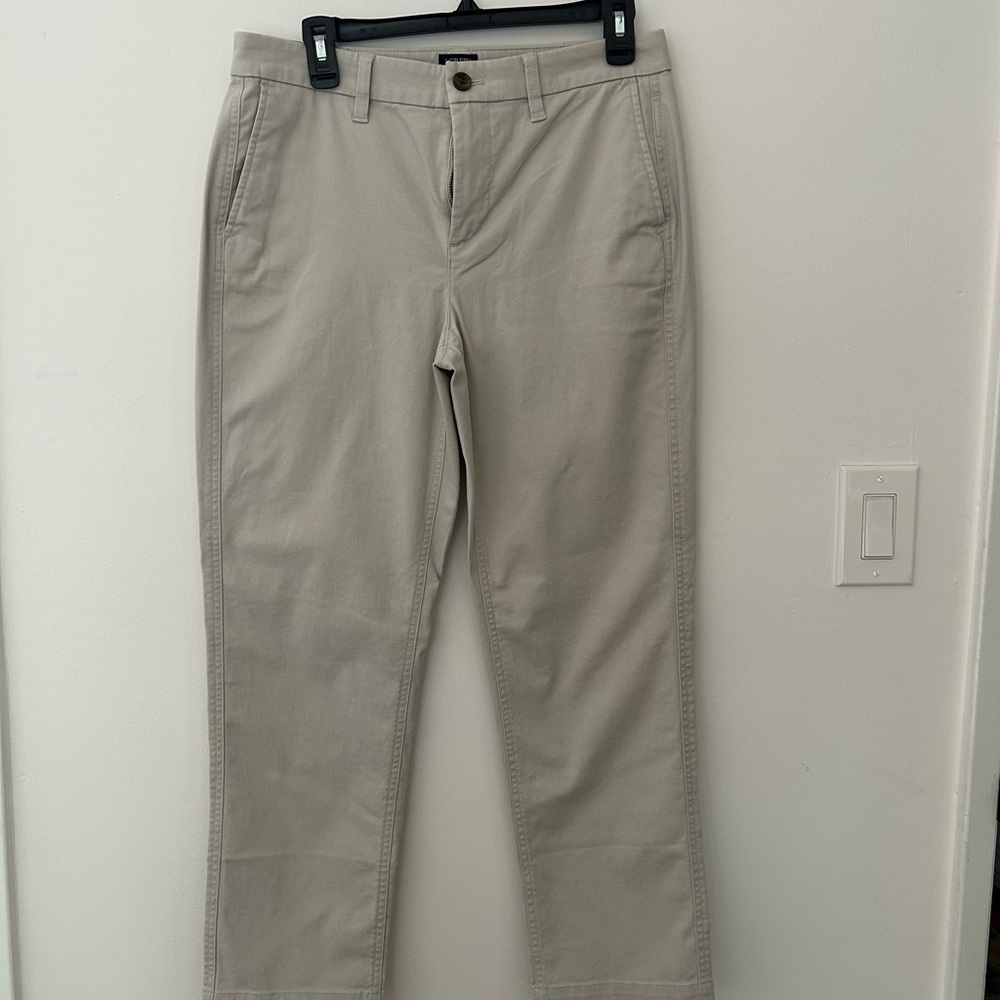 J. Crew Women's  High Rise Girlfriend Straight Leg Khaki - Picture 3 of 15